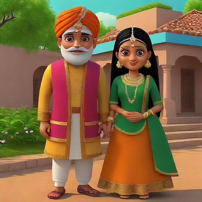 3D cartoon character art